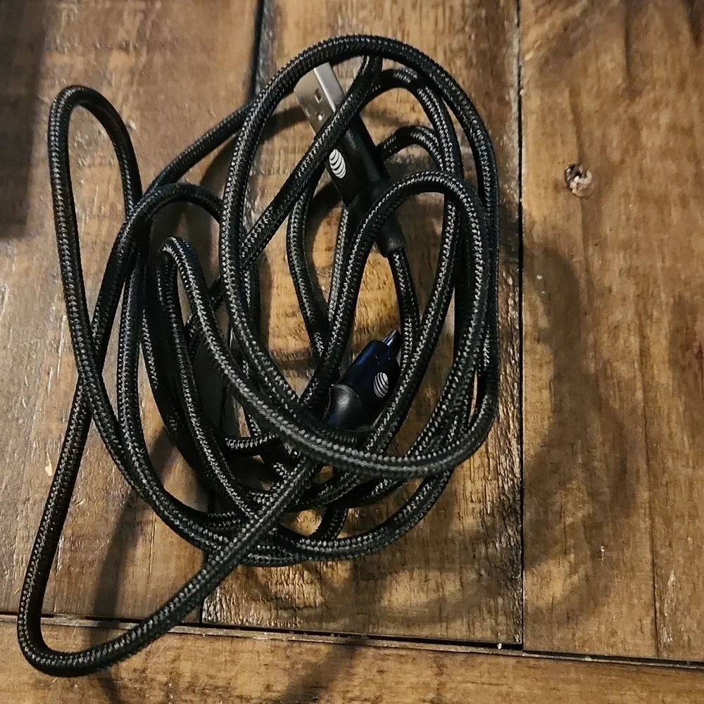 AT&T USB-A to USB-C 6Ft Heavy-duty Braided Cable